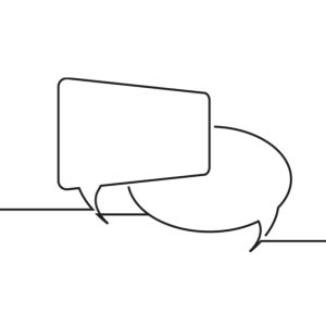 Speech bubbles isolated on white background Speech bubbles